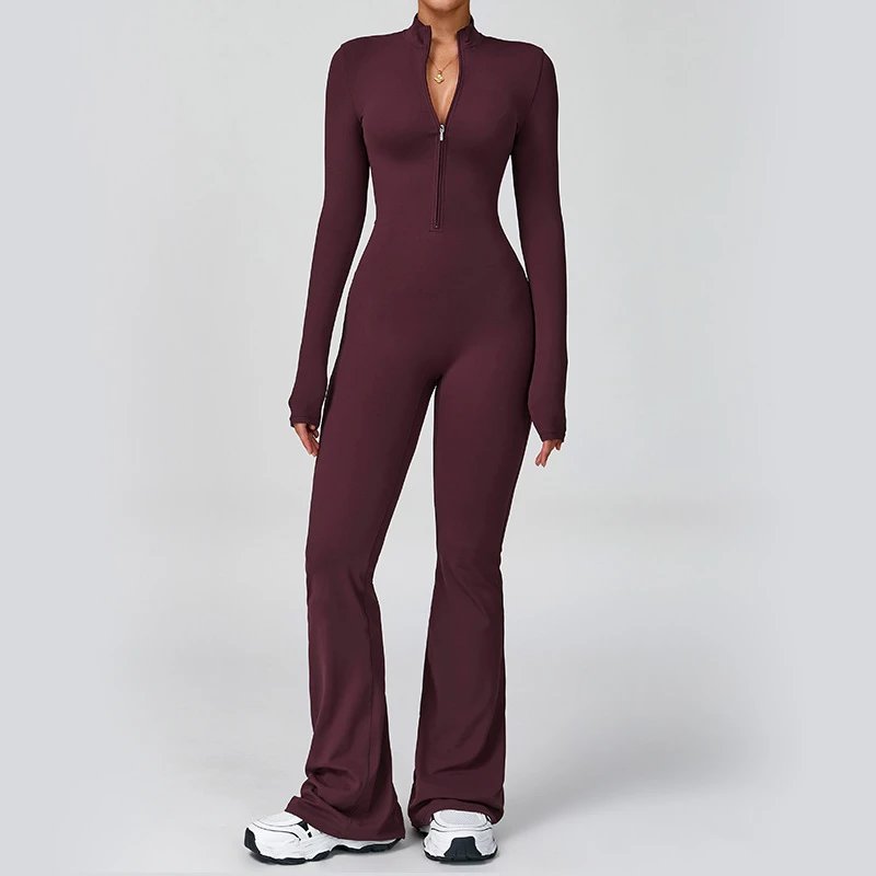 Long Sleeve Yoga Jumpsuit photo 5
