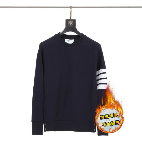 Thom Browne 4-Bar Stripe Ribbed Sweater Navy - 1