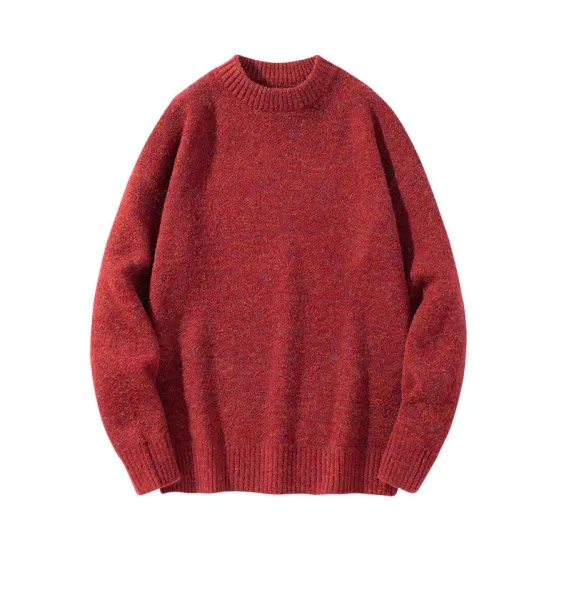 Design Crewneck Knit Sweater Charcoal Gray Sweater - 8