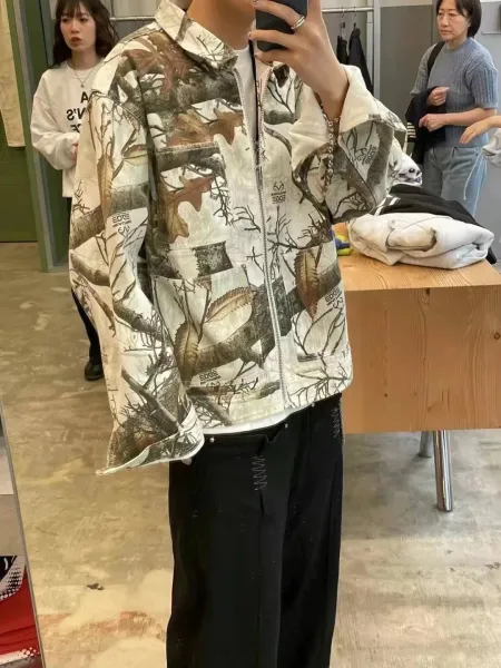 Stüssy Camo Print Workwear Jacket Multicolor Outerwear - 11