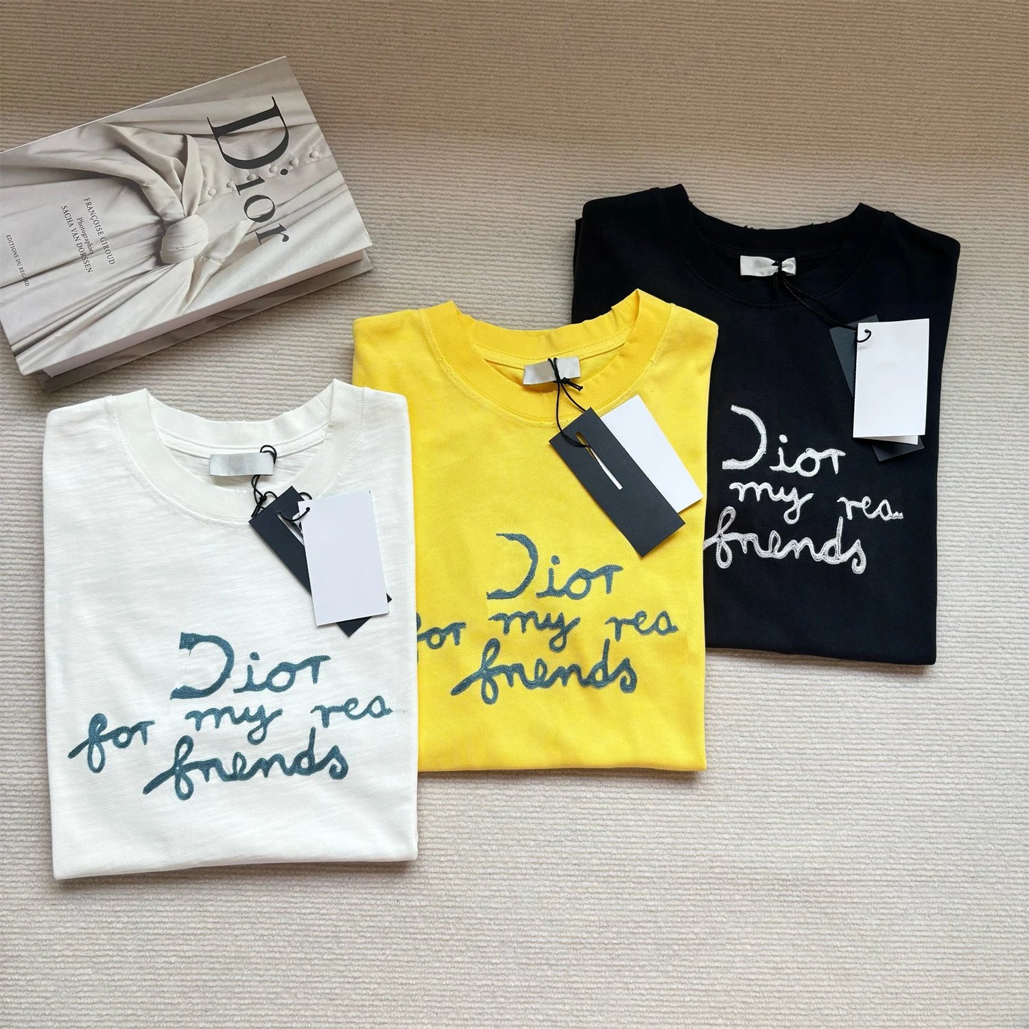 Dior Collaboration letter t-shirt