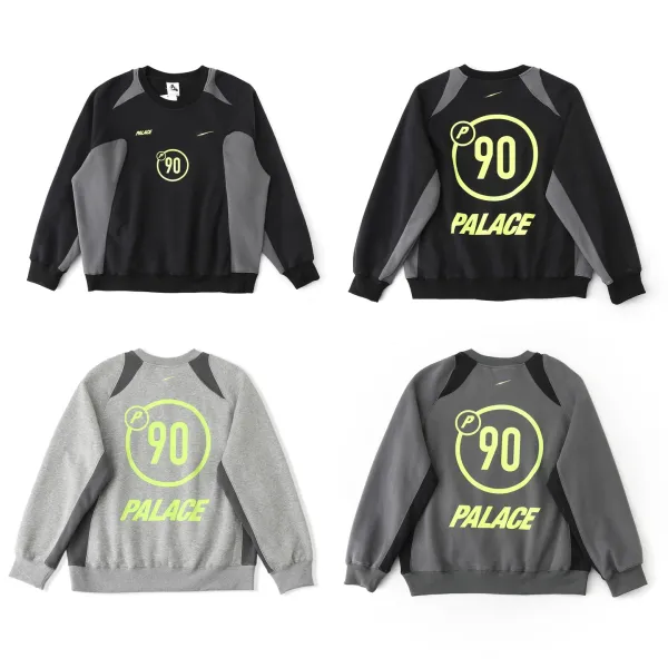 Palace Skateboards '90' Graphic Hoodie Gray - 5
