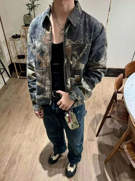 Stüssy Camo Print Workwear Jacket Multicolor Outerwear - 21