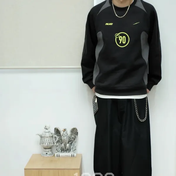 Palace Skateboards '90' Graphic Hoodie Gray - 2