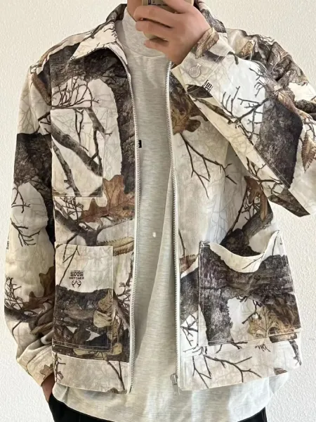 Stüssy Camo Print Workwear Jacket Multicolor Outerwear - 12