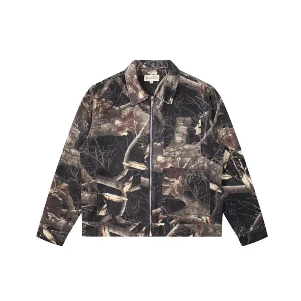 Stüssy Camo Print Workwear Jacket Multicolor Outerwear - 1