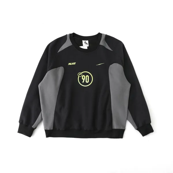 Palace Skateboards Palace x Nike 90 Circle Logo Black / Grey Hoodie - 1