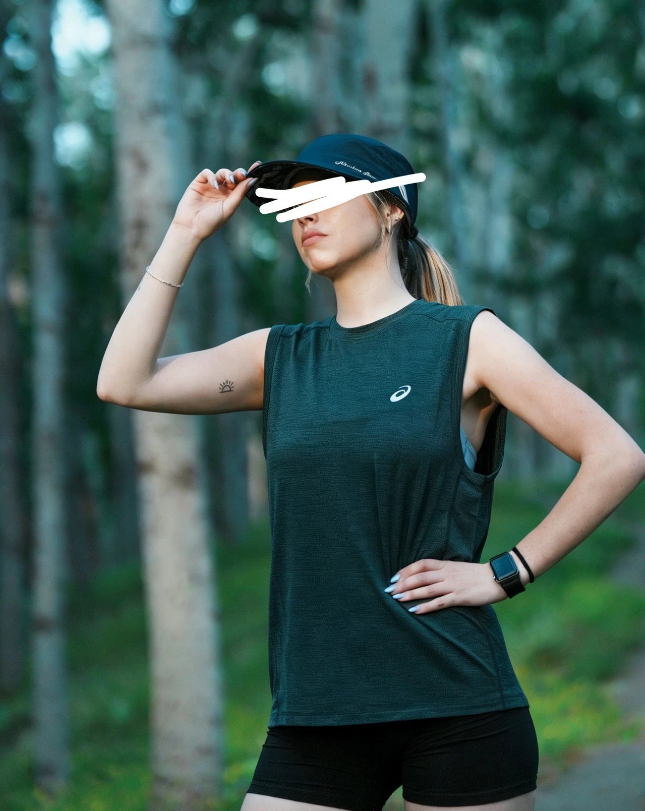 Asics Performance Sleeveless Top Deep Teal Activewear - 8