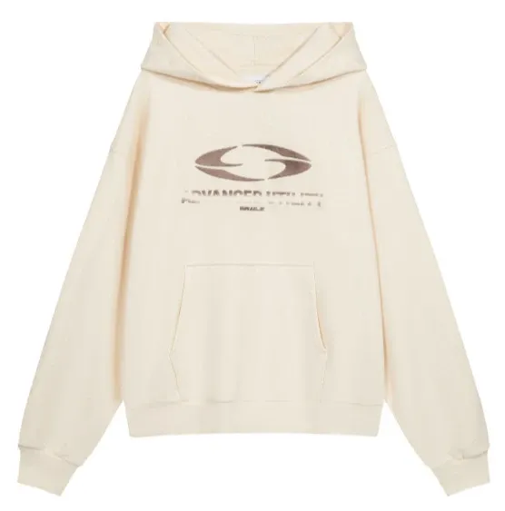 Advanced Era Beige Logo Hoodie - 1