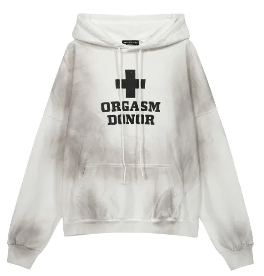 Orgasm Donor Oversized Tie-Dye Hoodie - 1