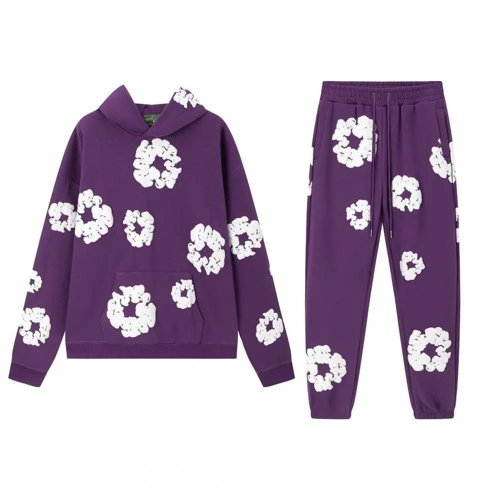 Off-White™ Cloud Print Purple Hoodie - 8