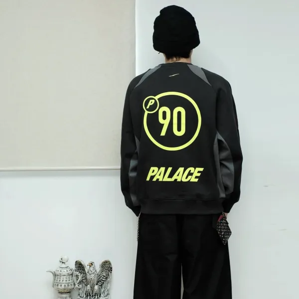 Palace Skateboards '90' Graphic Hoodie Gray - 3