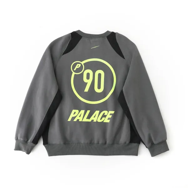 Palace Skateboards 90 Circle Logo Gray Hoodie - 1