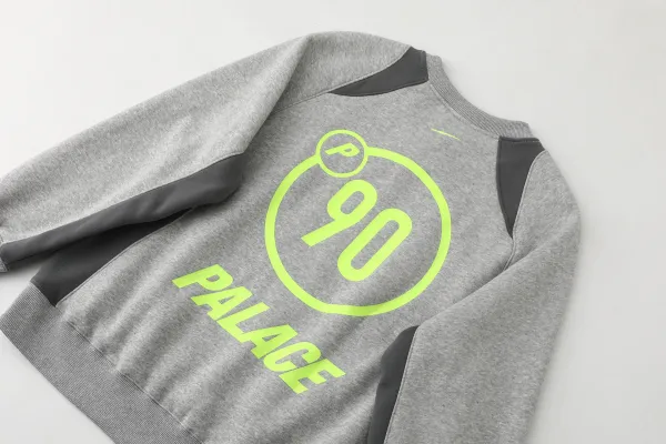 Palace Skateboards '90' Graphic Hoodie Gray - 16