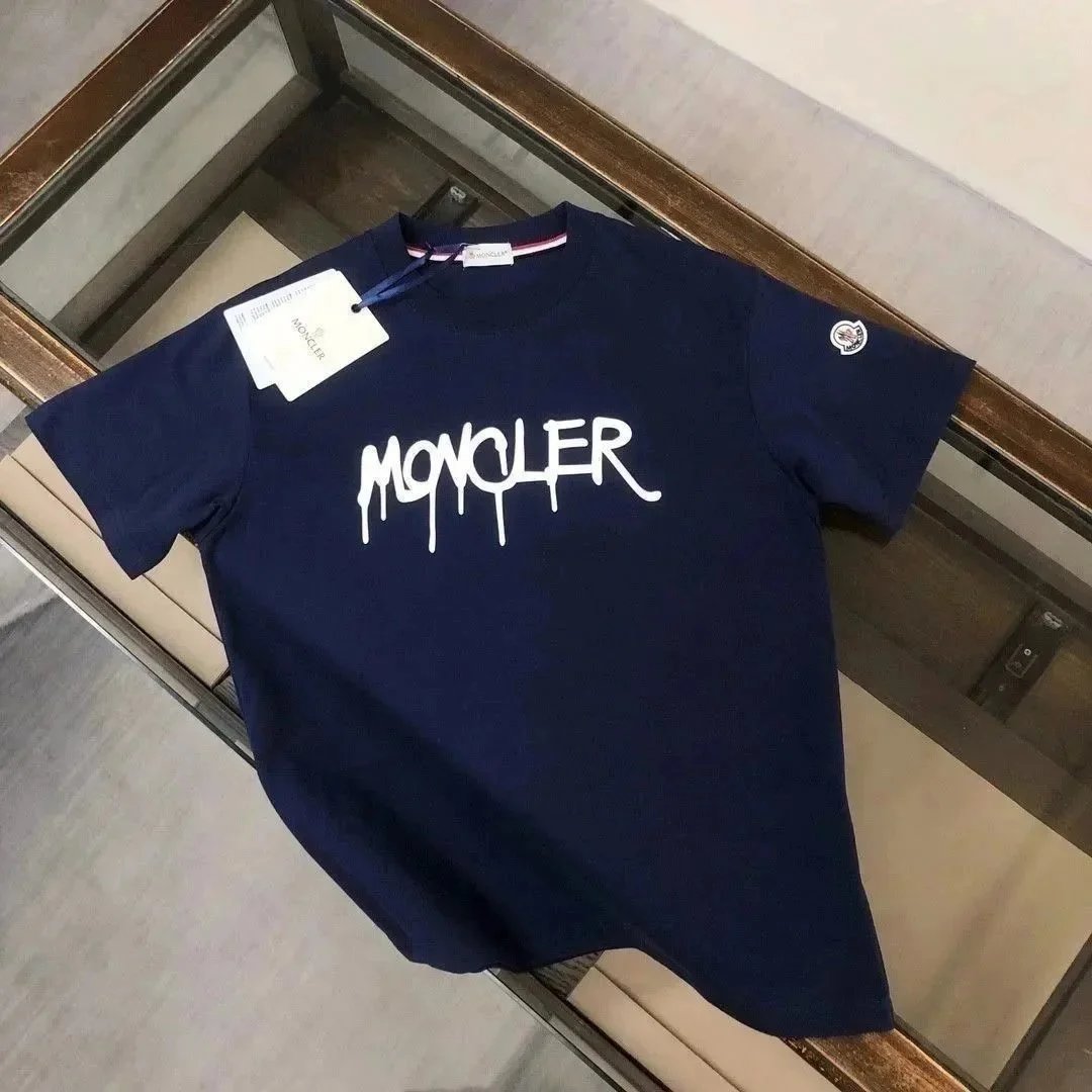 Moncler T-Shirts Short-Sleeve Logo Graphic T-Shirt — 21