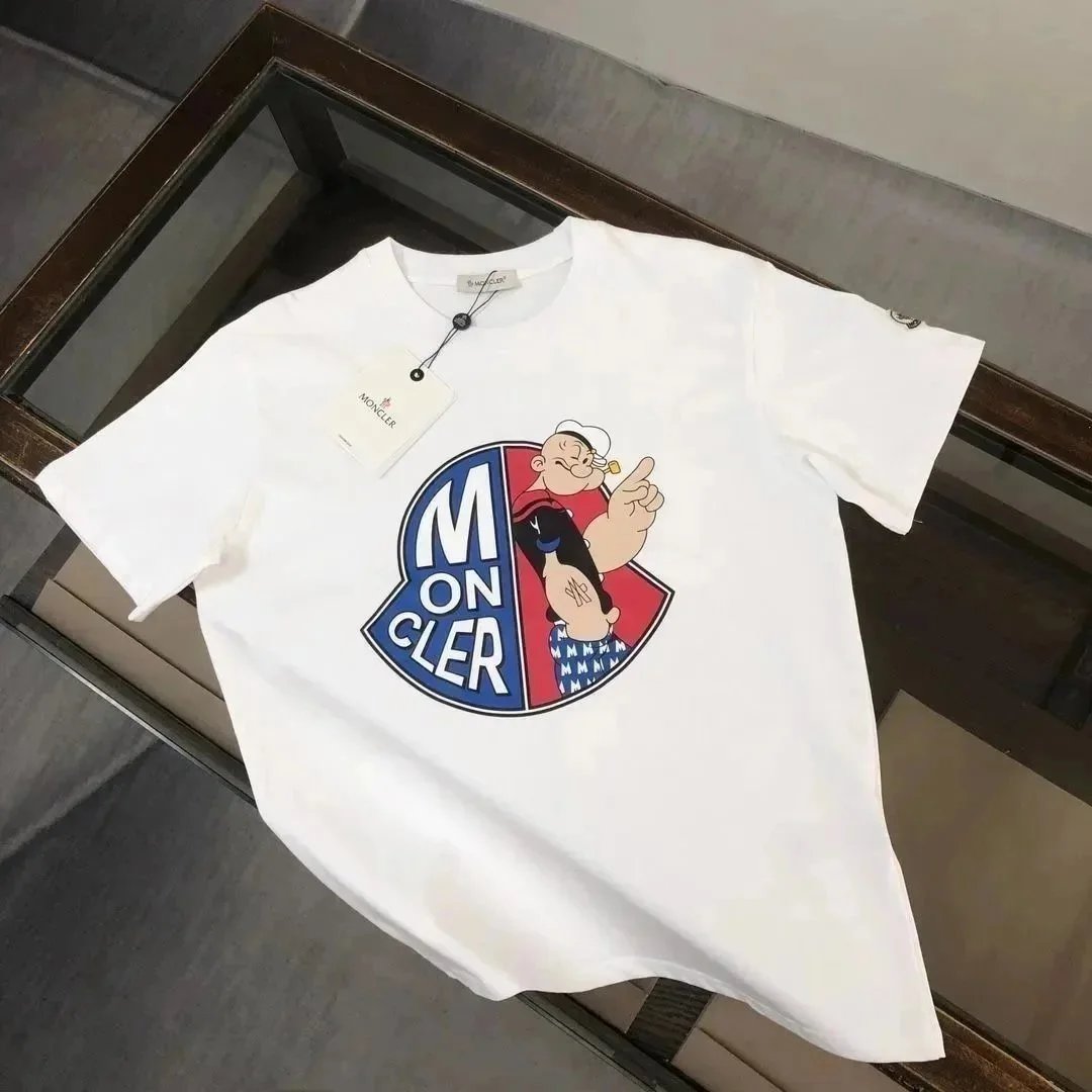 Moncler T-Shirts Short-Sleeve Logo Graphic T-Shirt — 33