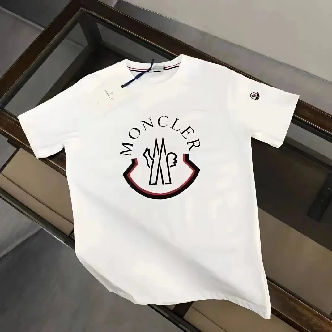 Moncler T-Shirts Short-Sleeve Logo Graphic T-Shirt — 12