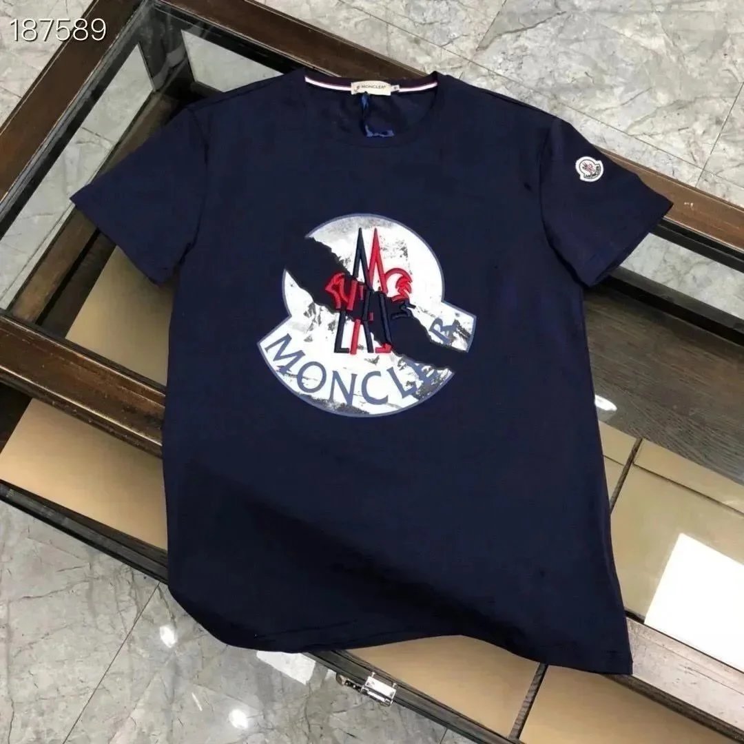 Moncler T-Shirts Short-Sleeve Logo Graphic T-Shirt — 09