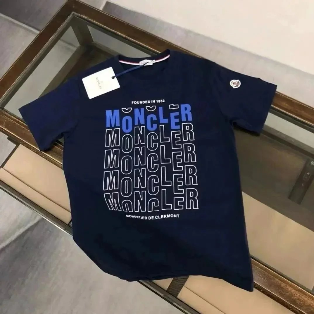 Moncler T-Shirts Short-Sleeve Logo Graphic T-Shirt — 17