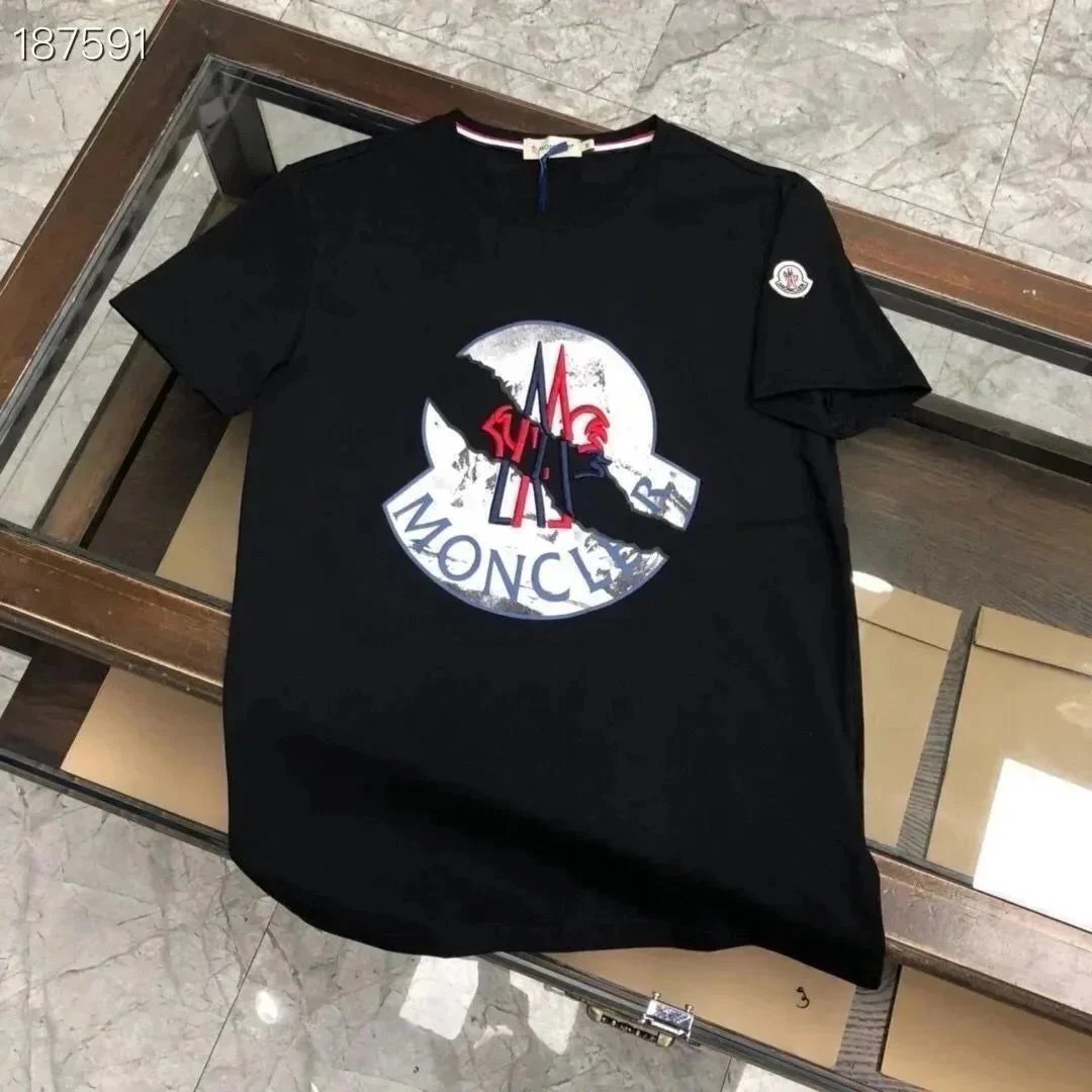 Moncler T-Shirts Short-Sleeve Logo Graphic T-Shirt image 4