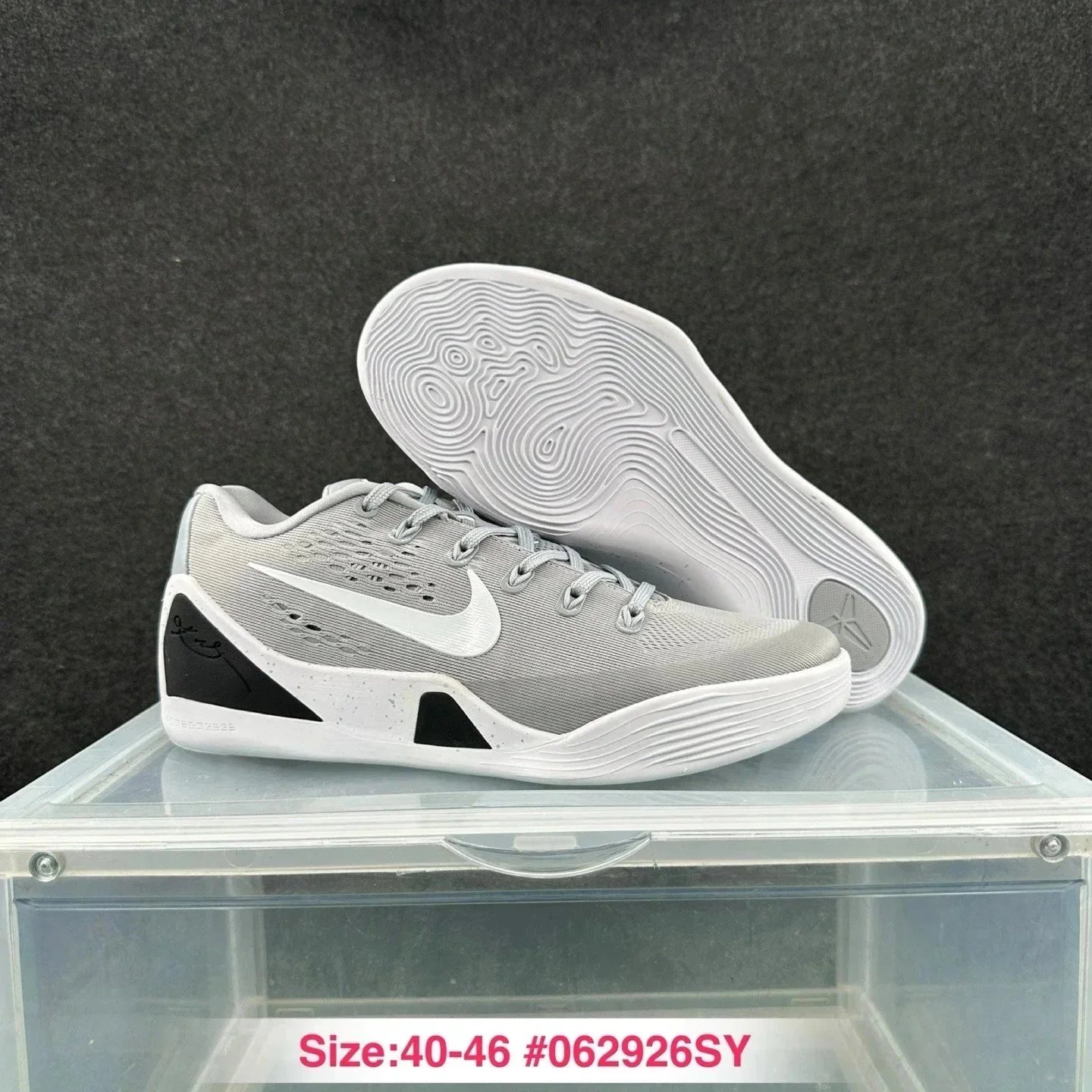 Kobe9科比9代低帮男女情侣款篮球鞋运动鞋新款科比9代编织面Kobe9篮球鞋双气垫减震耐磨防滑男女实战运动鞋