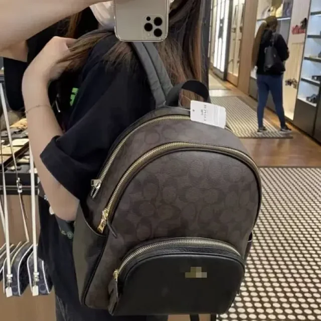 Coach Backpacks Court Backpack with Signature C Print product detail image 3