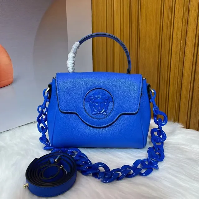Versace Handbags Medusa-emblem top-handle handbag with chain crossbody strap product detail image 3