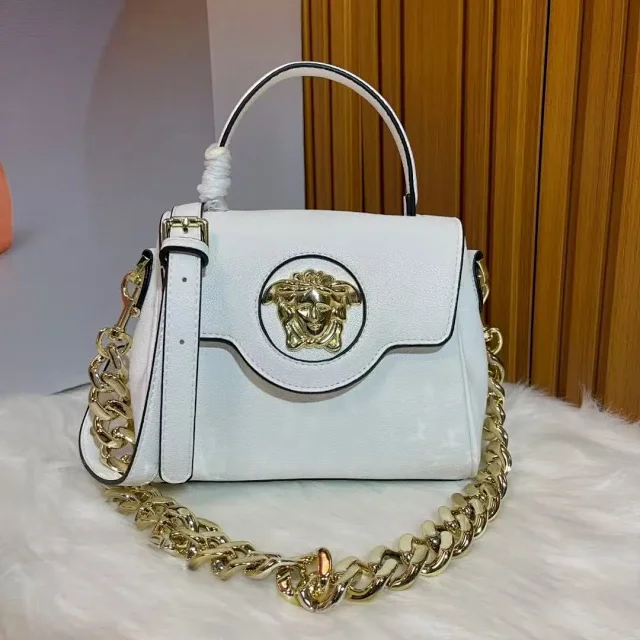 Versace Handbags Medusa-emblem top-handle handbag with chain crossbody strap product detail image 2