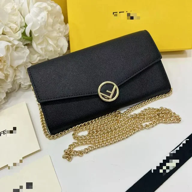 Fendi Crossbody Bags FF embossed chain wallet product detail image 6