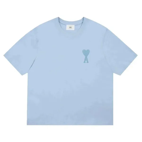 Ami Paris Dragon Embroidery Gray T-Shirt - 5