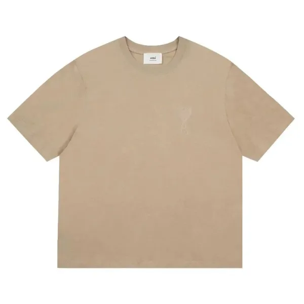 Ami Paris Dragon Embroidery Gray T-Shirt - 8