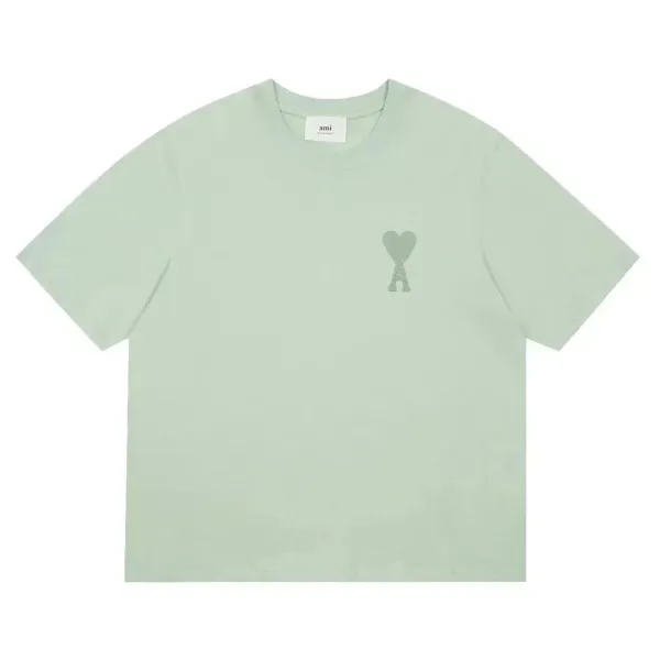 Ami Paris Dragon Embroidery Gray T-Shirt - 3