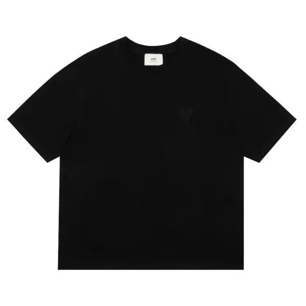 Ami Paris Dragon Embroidery Gray T-Shirt - 7