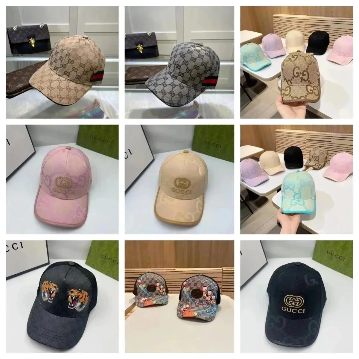 GUCCI GG Supreme Baseball Caps