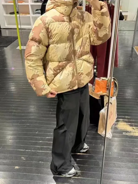 Stüssy x The North Face Nuptse Puffer Jacket Desert Camo Down Jacket - 6