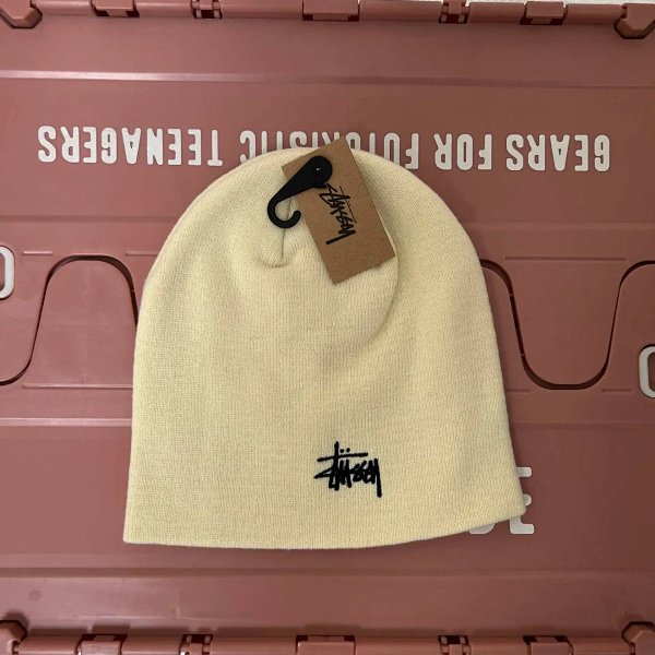Stussy Stock Lock Beanie Pale Yellow product listing in Litbuy spreadsheet finds