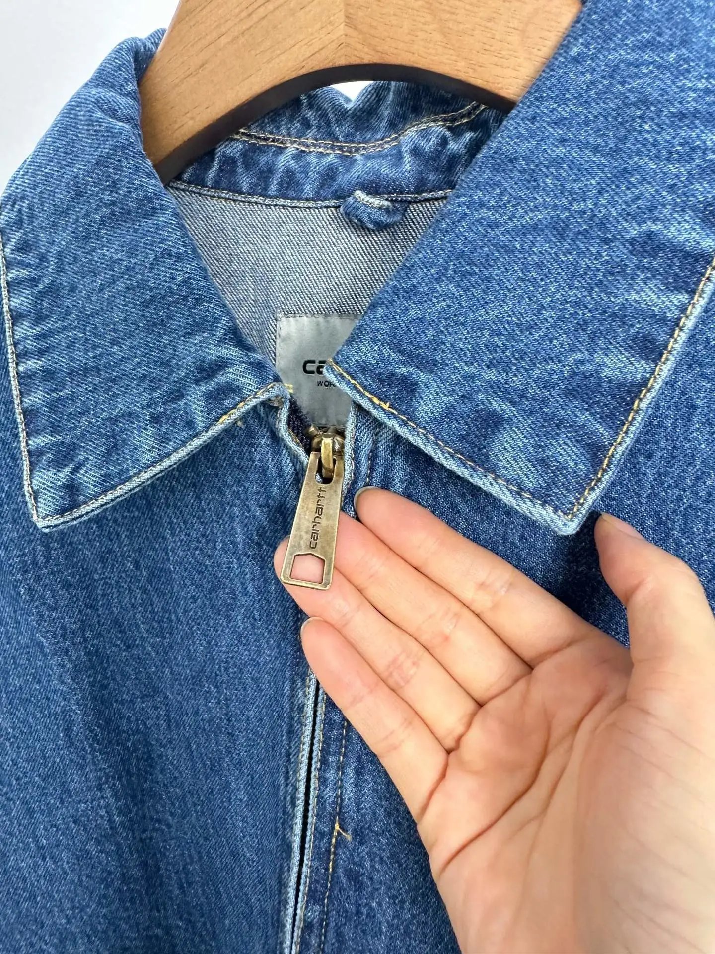 Carhartt WIP Detroit Jacket Medium Wash Denim Jacket - 8