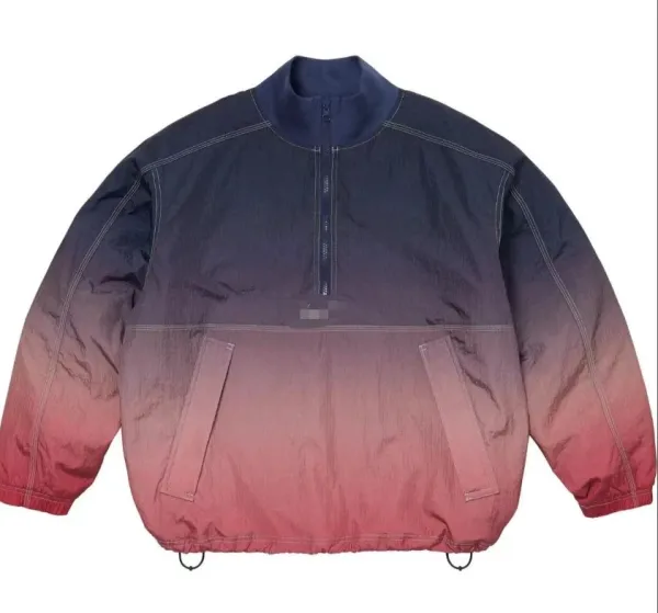 Off-White Gradient Half-Zip Windbreaker Jacket - 1