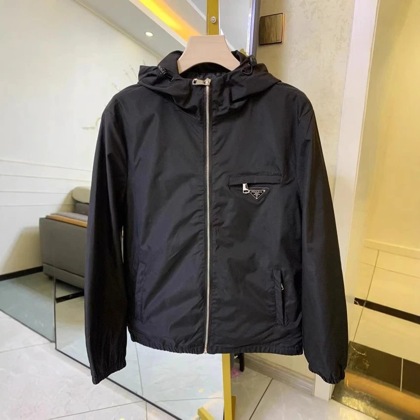 Prada Re-Nylon Hooded Windbreaker Jacket Hoodie