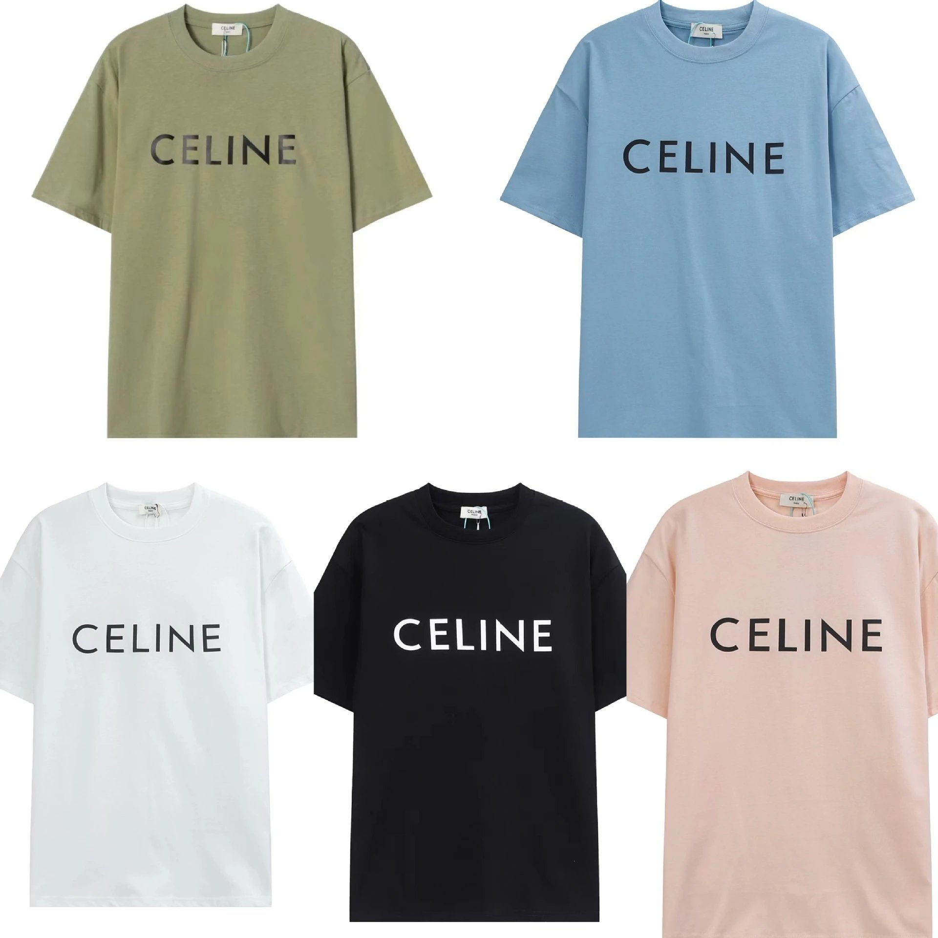 Celine Logo Print T-Shirt