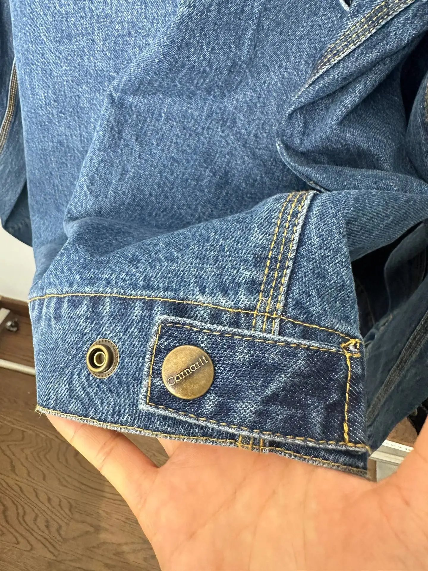 Carhartt WIP Detroit Jacket Medium Wash Denim Jacket - 9