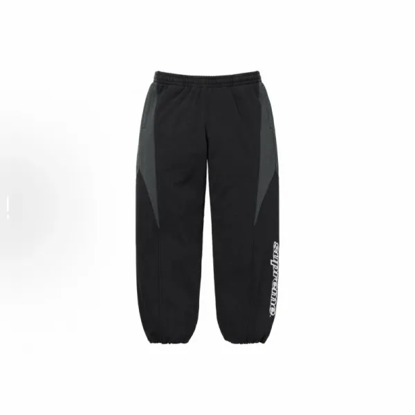 Supreme Panelled Sweatpants Black - 1