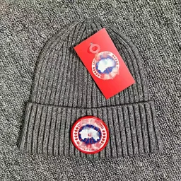 thumbnail for Embroidered knitted hat casual pullover beanie