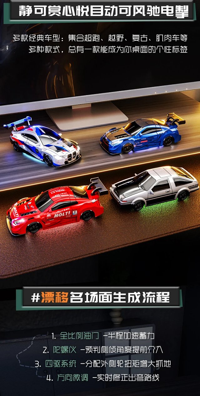 Other ToysOther Red Speed RC Car LED Muscle Racer - Buy on Kakobuysheetfind