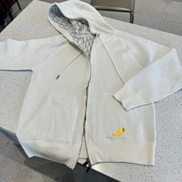 thumbnail for DR knit hoodie jacquard reversible casual zip-up jacket sporty