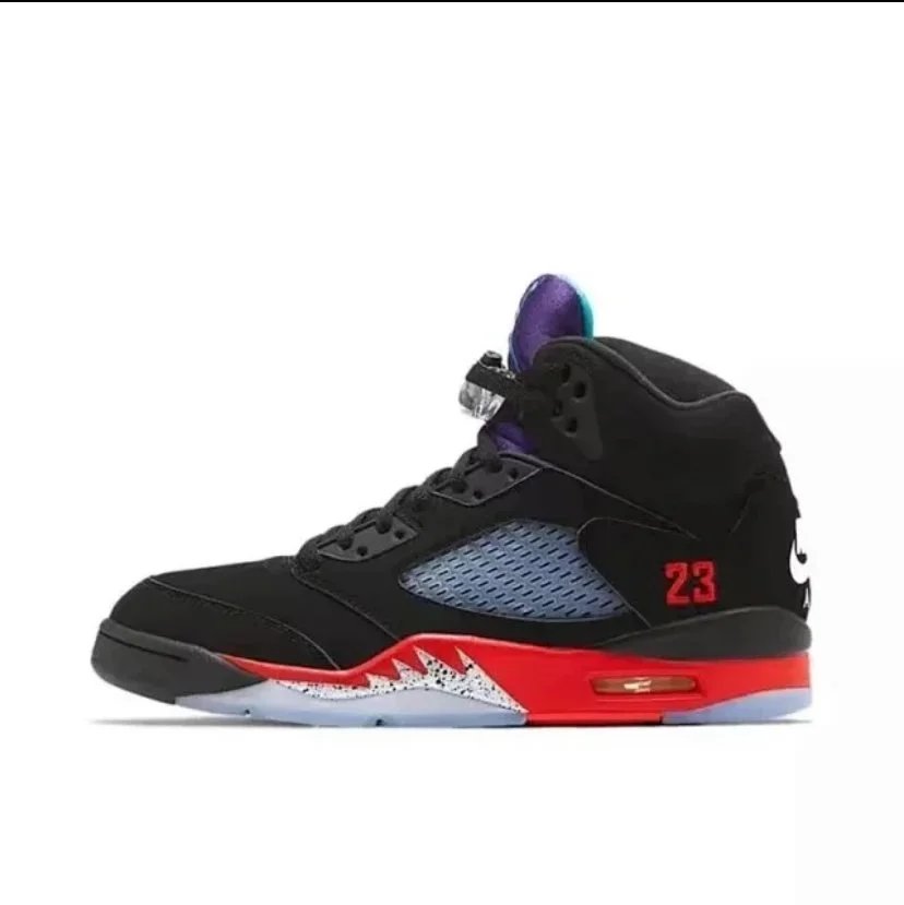 AJ5 Black Red