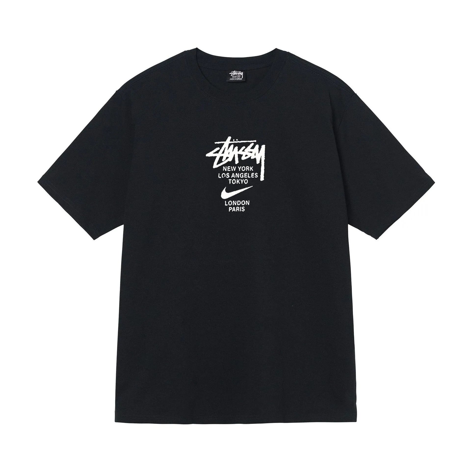 Stus 2026 New Men's and Women's Short Sleeve T-Shirt Summer Black and White Men's Tee Loose 270g-218