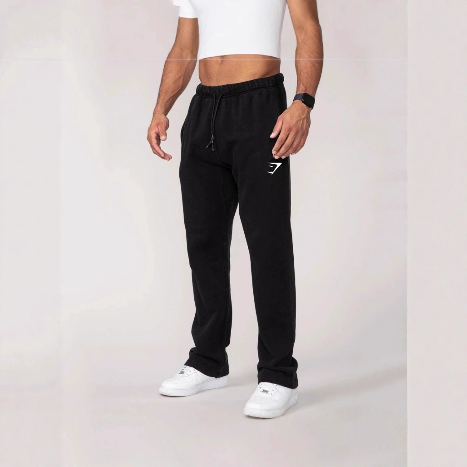 Gym Sweatpants Joggers Cotton Straight-Leg Pants for Fall & Winter - 364