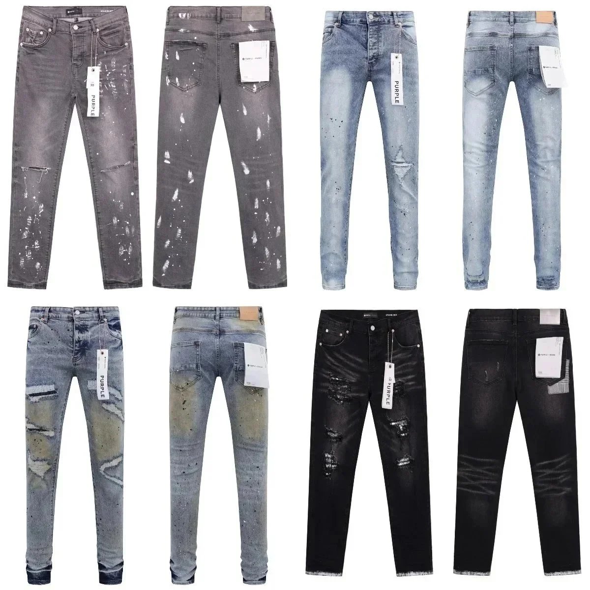 PURPLE-BRAND Ripped Jeans [27 