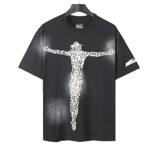 HELL QR Christ T-Shirt Black - 1